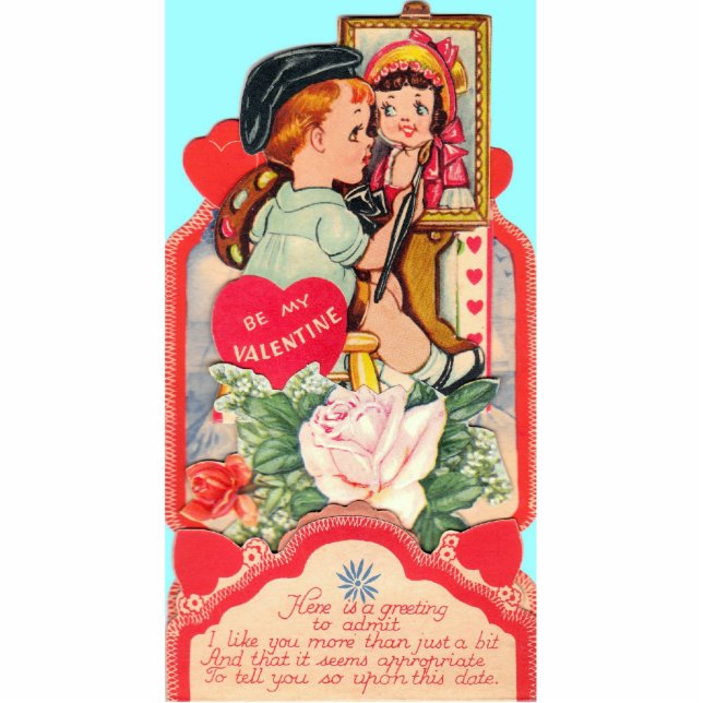 VALENTIJNSE  KUNNEN DE DOLLAART OPSTAND - VALENTIJ STAAND FOTOBEELDJE  (Voorkant)