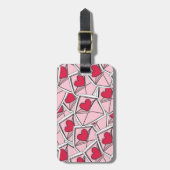 Valentijnse kunsten op enveloppen bagagelabel (Voorkant verticaal)