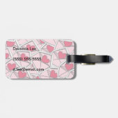 Valentijnse kunsten op enveloppen bagagelabel (Achterkant horizontaal)