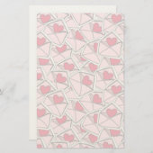 Valentijnse kunsten op enveloppen briefpapier (Voorkant / Achterkant)