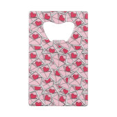 Valentijnse kunsten op enveloppen creditkaart flessenopener (Achterkant)