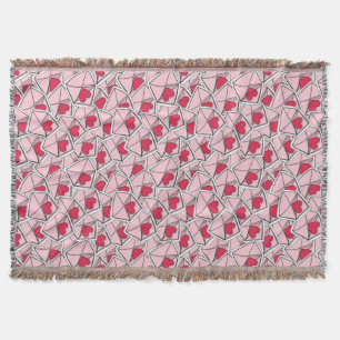 Valentijnse kunsten op enveloppen deken