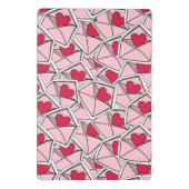 Valentijnse kunsten op enveloppen mini klembord (Achterkant)