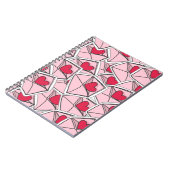 Valentijnse kunsten op enveloppen notitieboek (Linkerzijde)