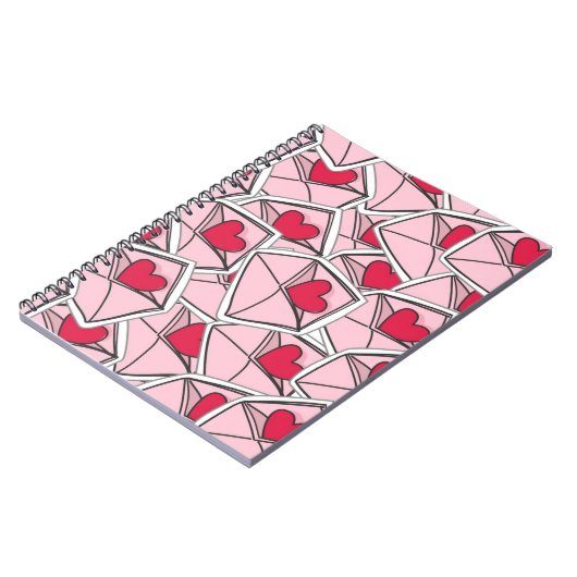 Valentijnse kunsten op enveloppen notitieboek (Linkerzijde)