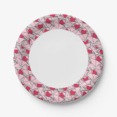 Valentijnse kunsten op enveloppen papieren bordje (Voorkant)