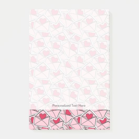 Valentijnse kunsten op enveloppen post-it® notes (Voorkant)