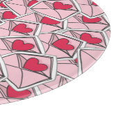 Valentijnse kunsten op enveloppen snijplank (Hoek)