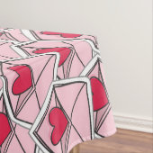 Valentijnse kunsten op enveloppen tafelkleed (Voorbeeld)