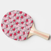 Valentijnse kunsten op enveloppen tafeltennisbatje (Zijkant)