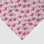 Valentijnse kunsten op enveloppen tissuepapier (Detail)