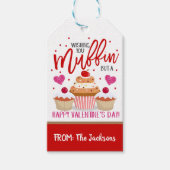 Valentijnse Labels Muffin Gift Cadeaulabel (Voorkant)