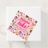 Valentijnse Labels neem je het taartgeschenk (In situ)