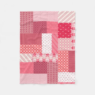 Valentijnse lappendeken fleece deken