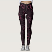 Valentijnse Leggings gecompliceerde harten Legging (Voorkant)