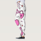 Valentijnse Leggings Hart en Zeer belangrijke All- (Links)