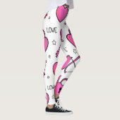 Valentijnse Leggings Hart en Zeer belangrijke All- (Rechts)