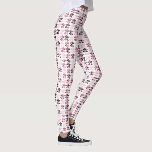 Valentijnse Leggings Hartontwerp voor dames (Rechts)