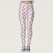 Valentijnse Leggings Hartontwerp voor dames (Voorkant)