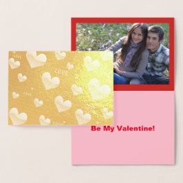 Valentijnse liefde en harten, foto's en offertes t folie kaarten