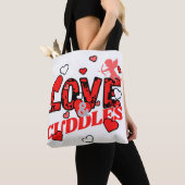Valentijnse liefde en knuffels tote bag (Dichtbij)