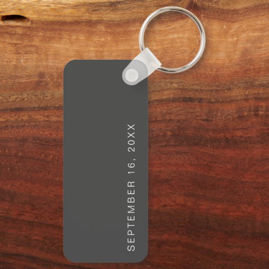 Valentijnse  Liefde Foto Couple Keepomwille Sleutelhanger (Achterkant)