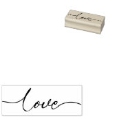 Valentijnse  liefde voor Scripted Typografie Rubberstempel (Gestempeld)
