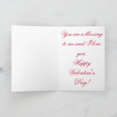 Valentijnse liefdeskaart feestdagen kaart (Binnen)