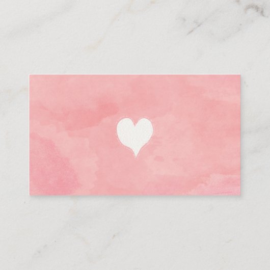 Valentijnse Lieverd Luierroze roze zilver Informatiekaartje (Achterkant)