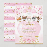 Valentijnse  Lieverd Woodland Baby shower per post