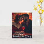 Valentijnse magie met romantische saamhorigheid kaart (Gele Bloem)