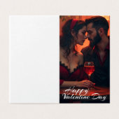 Valentijnse magie met romantische saamhorigheid kaart (Buitenkant ongevouwen)