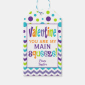 Valentijnse Main Squeeze Squishy Cadeaulabel (Voorkant)