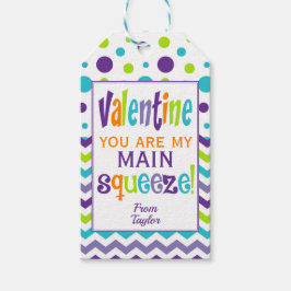 Valentijnse Main Squeeze Squishy Cadeaulabel