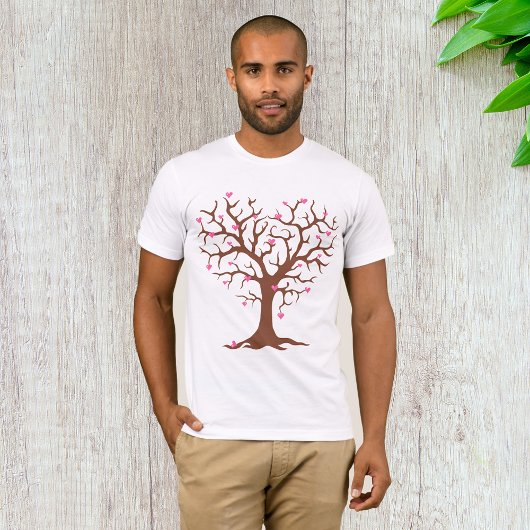 Valentijnse Mannen Tree T-shirt