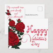 Valentijnse massage feestdagenkaart (Voorkant / Achterkant)