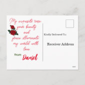 Valentijnse massage feestdagenkaart (Achterkant)