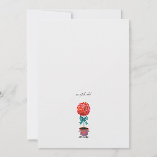 Valentijnse mededeling over verplaatsingen feestdagenkaart (Achterkant)