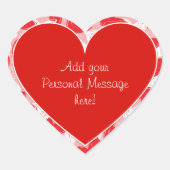 Valentijnse 'met liefde' harten - Sticker (Voorkant)