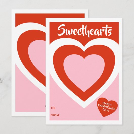 Valentijnse  met oogkleppen Oppervlakte voor behan Feestdagenkaart (Voorkant / Achterkant)