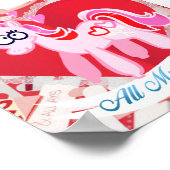 Valentijnse  Mijn kleine Pony Al Mijn Hart Poster (Hoek)