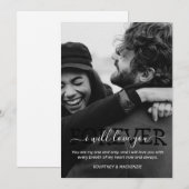 Valentijnse minimalistische vakantie kaart (Voorkant / Achterkant)