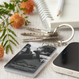 Valentijnse minimalistische vakantie sleutelhanger