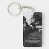 Valentijnse minimalistische vakantie sleutelhanger (Voorkant)