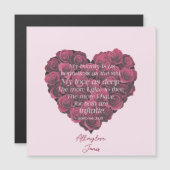 Valentijnse Modern Heart Rozen Romantisch Quote Ro (Voorkant / Achterkant)