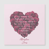 Valentijnse Modern Heart Rozen Romantisch Quote Ro (Voorkant)