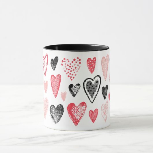 Valentijnse Mok Hartpatroon (Midden)