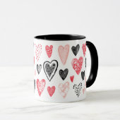 Valentijnse Mok Hartpatroon (Voorkant rechts)