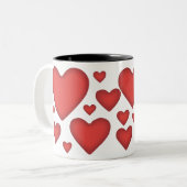 Valentijnse Mok Rode hartkoffie (Voorkant links)