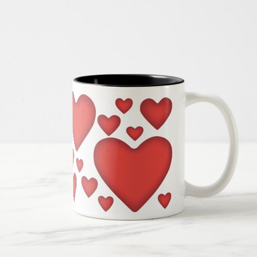 Valentijnse Mok Rode hartkoffie (Rechts)
